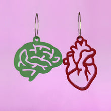 Cargar imagen en el visor de la galería, Pendientes Corazón/Cerebro
